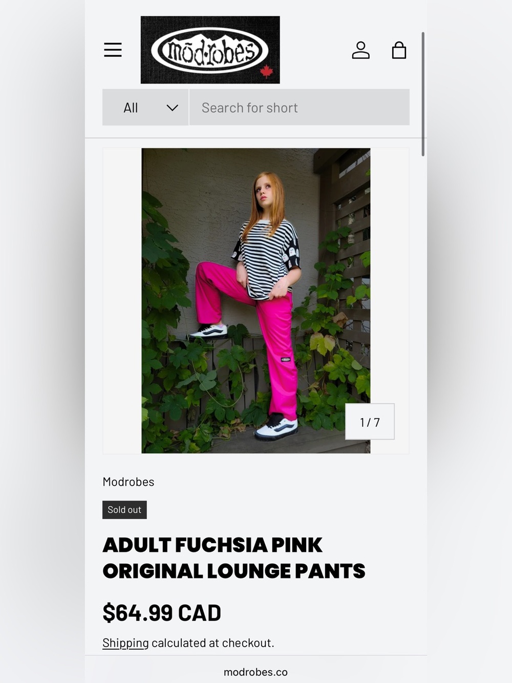 Modrobes Fuchsia Pink Original Lounge Pants